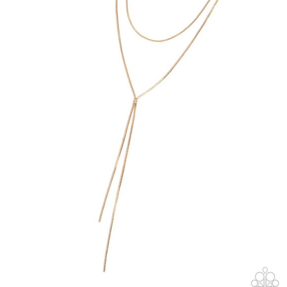 Dutiful Dance - Gold Necklace - Picture 2 of 3